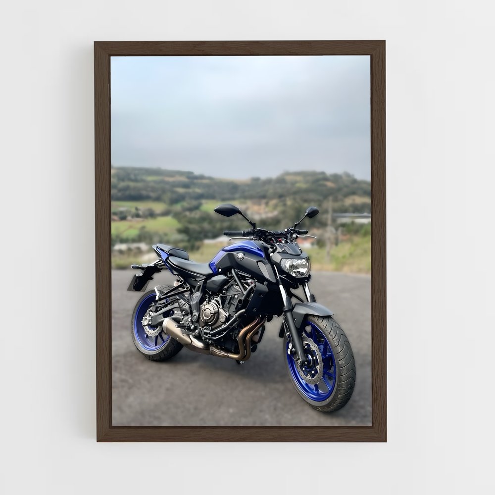 Poster Resplendissant Bécane Mt-07 – affiche Yamaha (vue 5)