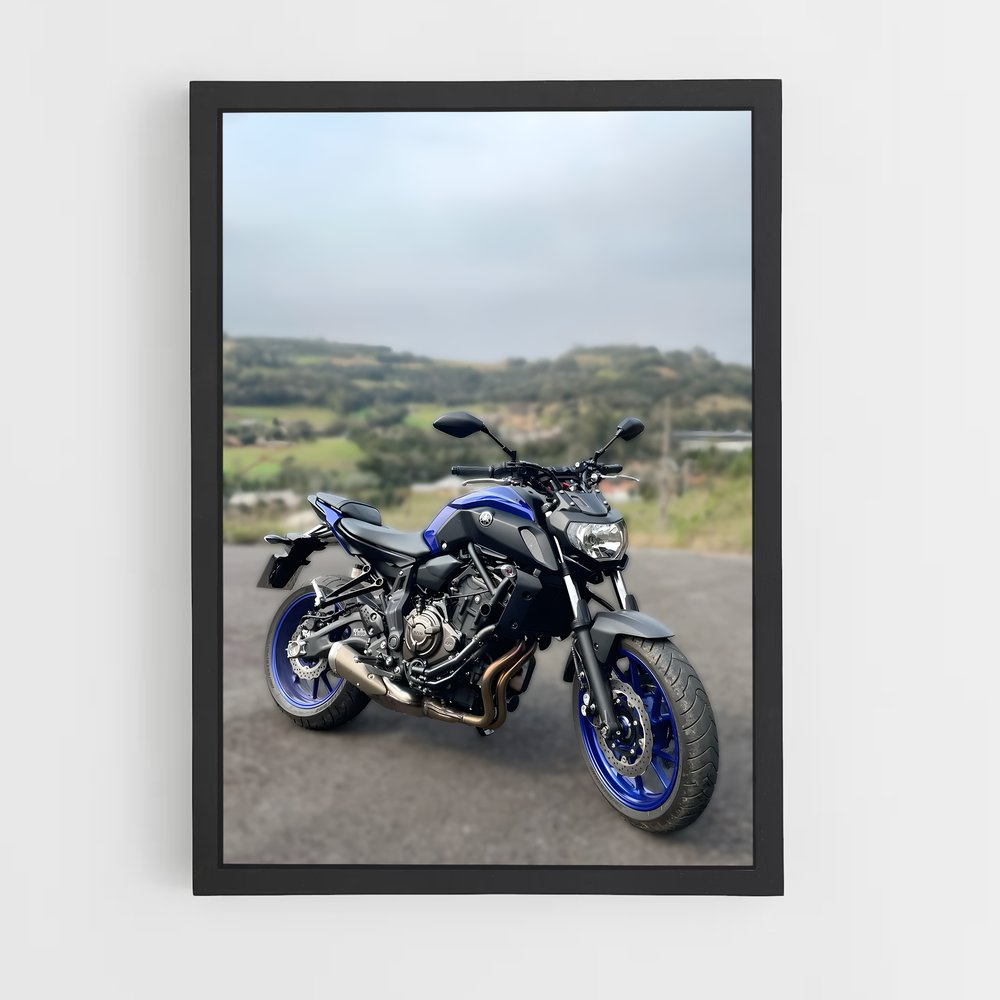 Poster Resplendissant Bécane Mt-07 – affiche Yamaha (vue 2)