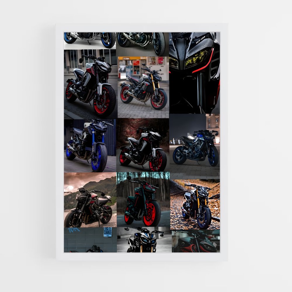 Poster Motards en Ébullition – affiche Yamaha (vue 3)