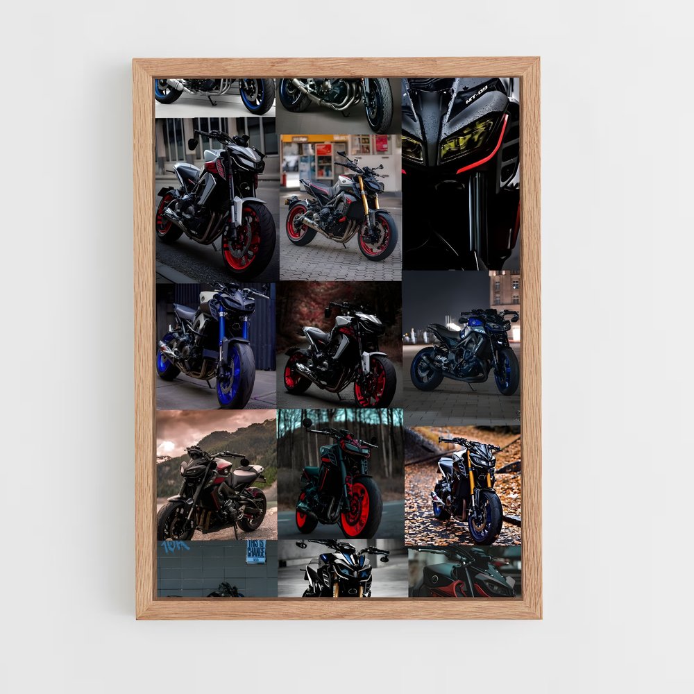Poster Motards en Ébullition – affiche Yamaha (vue 4)