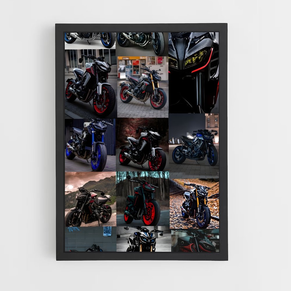 Poster Motards en Ébullition – affiche Yamaha (vue 2)