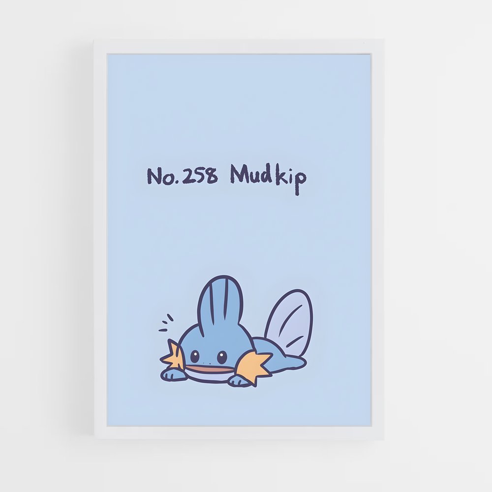 Poster Mudkip Magique – affiche Pokemon (vue 3)