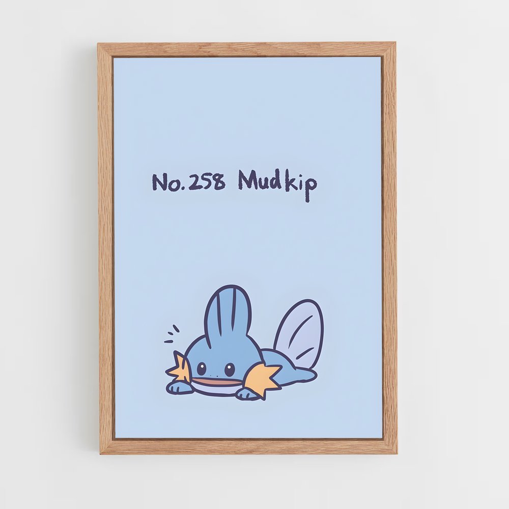 Poster Mudkip Magique – affiche Pokemon (vue 4)