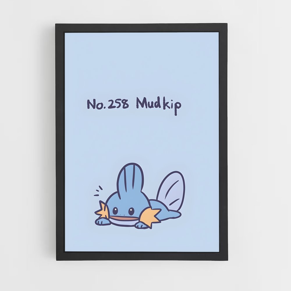 Poster Mudkip Magique – affiche Pokemon (vue 2)
