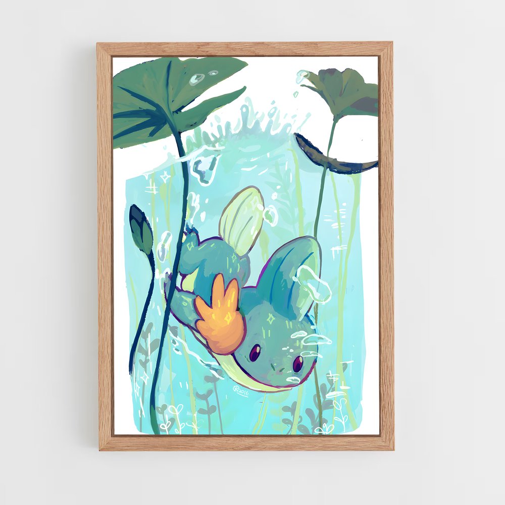 Poster Nageur des Rivières – affiche Pokemon (vue 4)