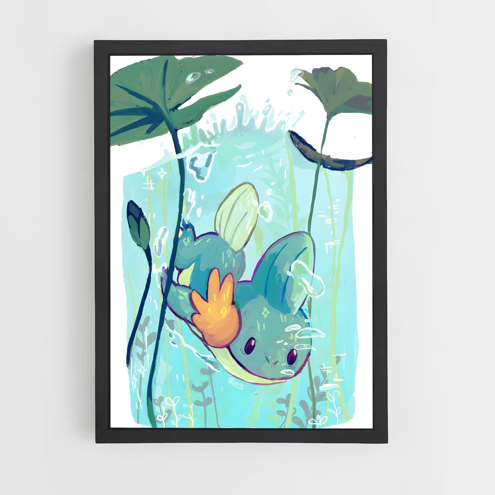 Poster Nageur des Rivières – affiche Pokemon (vue 2)