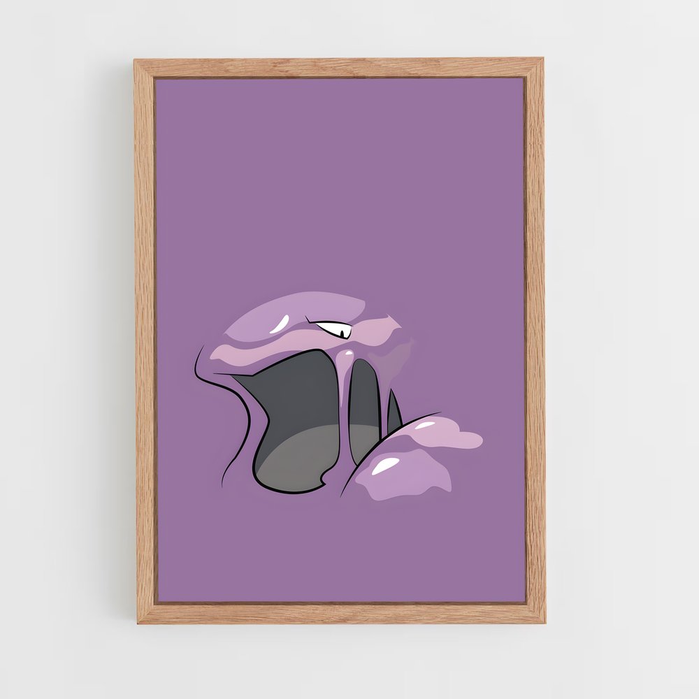 Poster Muk chat – affiche Pokemon (vue 4)