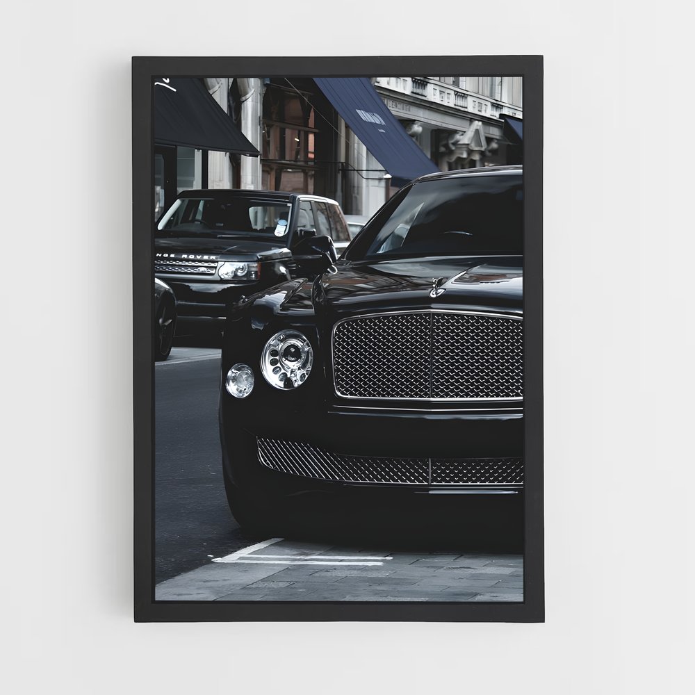 Poster Bentley Noir (vue 2)