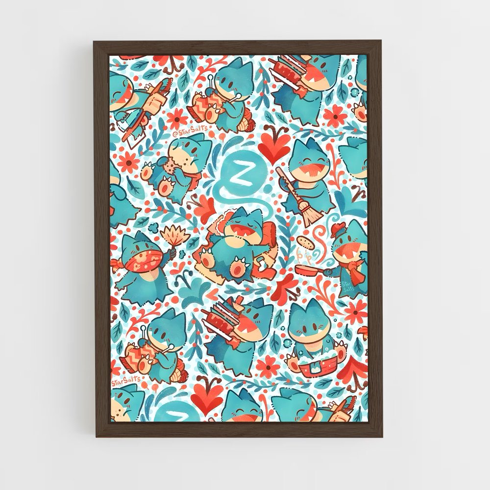 Poster Chant des Oiseaux – affiche Pokemon (vue 5)