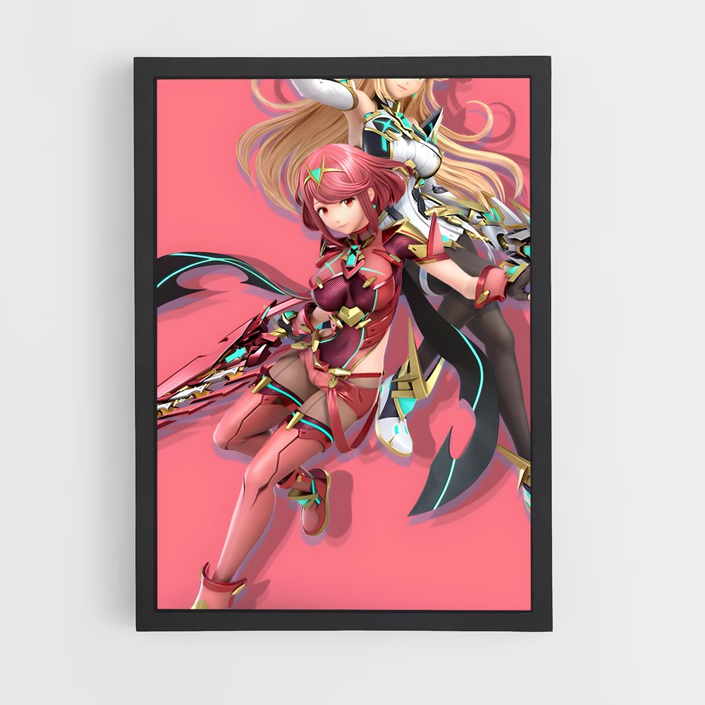 Poster Les Sœurs Enchantées – affiche Super Smash Bros (vue 2)