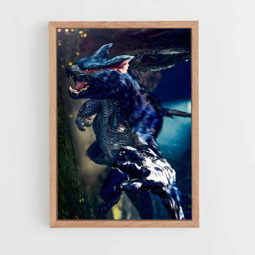 Poster Nargacuga: L'Ombre de la Chasse – affiche Monster Hunter (vue 4)