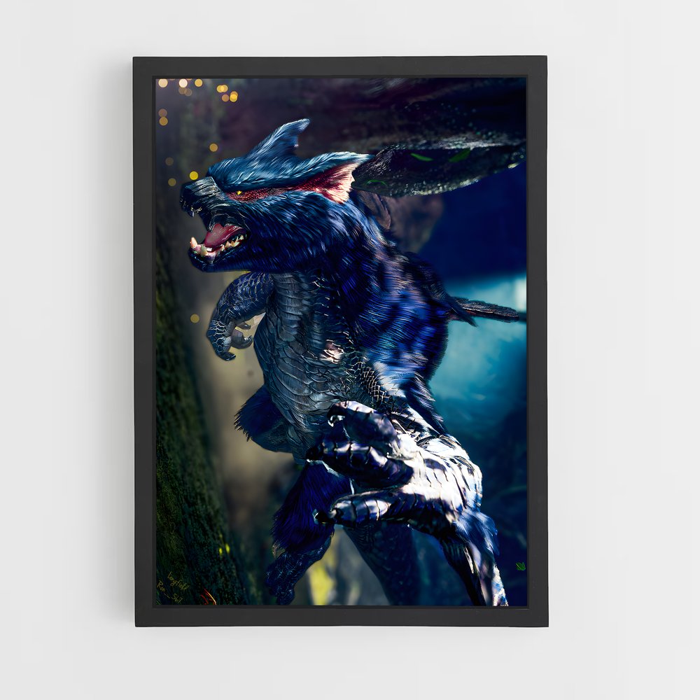 Poster Nargacuga: L'Ombre de la Chasse – affiche Monster Hunter (vue 2)