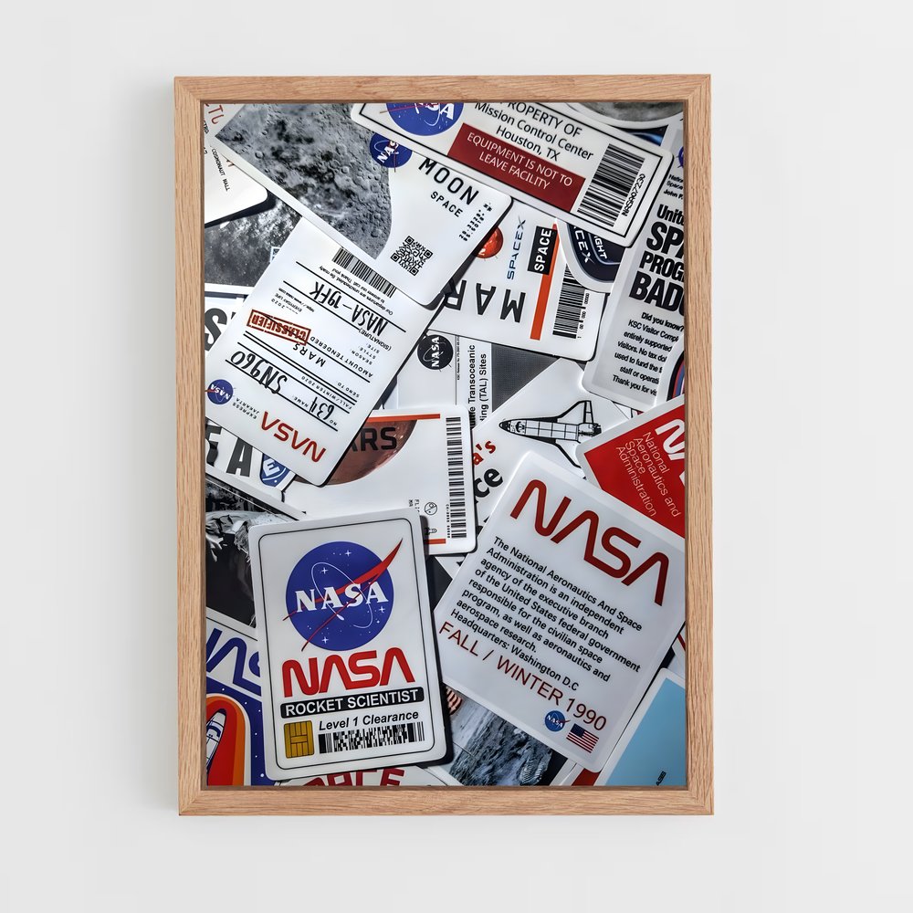Poster Stickers Cosmiques – affiche Missions spatiales (vue 4)