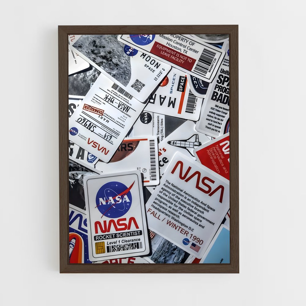 Poster Stickers Cosmiques – affiche Missions spatiales (vue 5)
