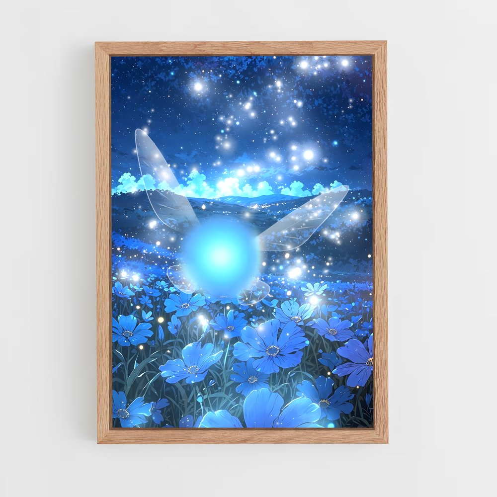 Poster Champ de Ciel Bleu – affiche Zelda (vue 4)