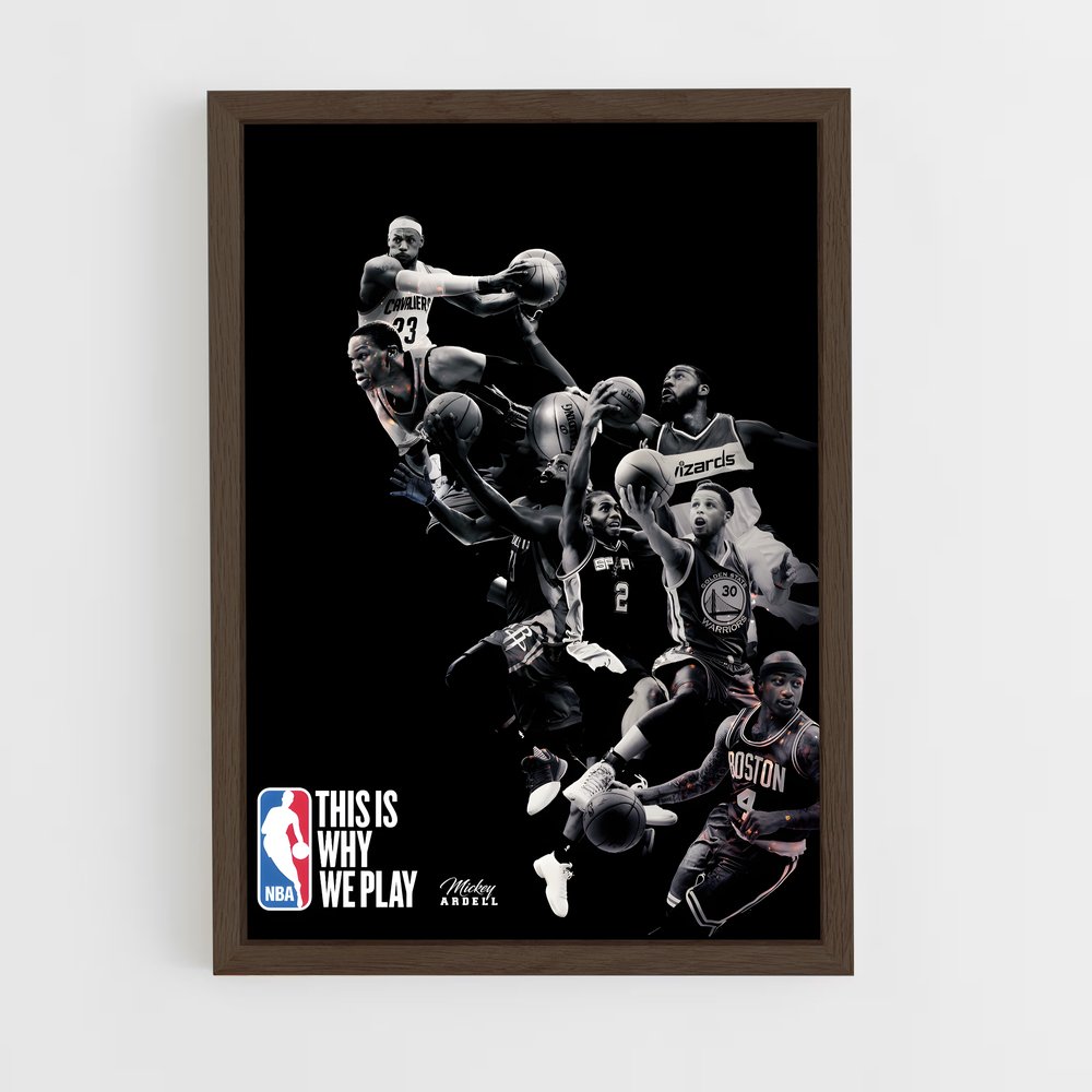 Poster Spurs en Action – affiche Basketball (vue 5)