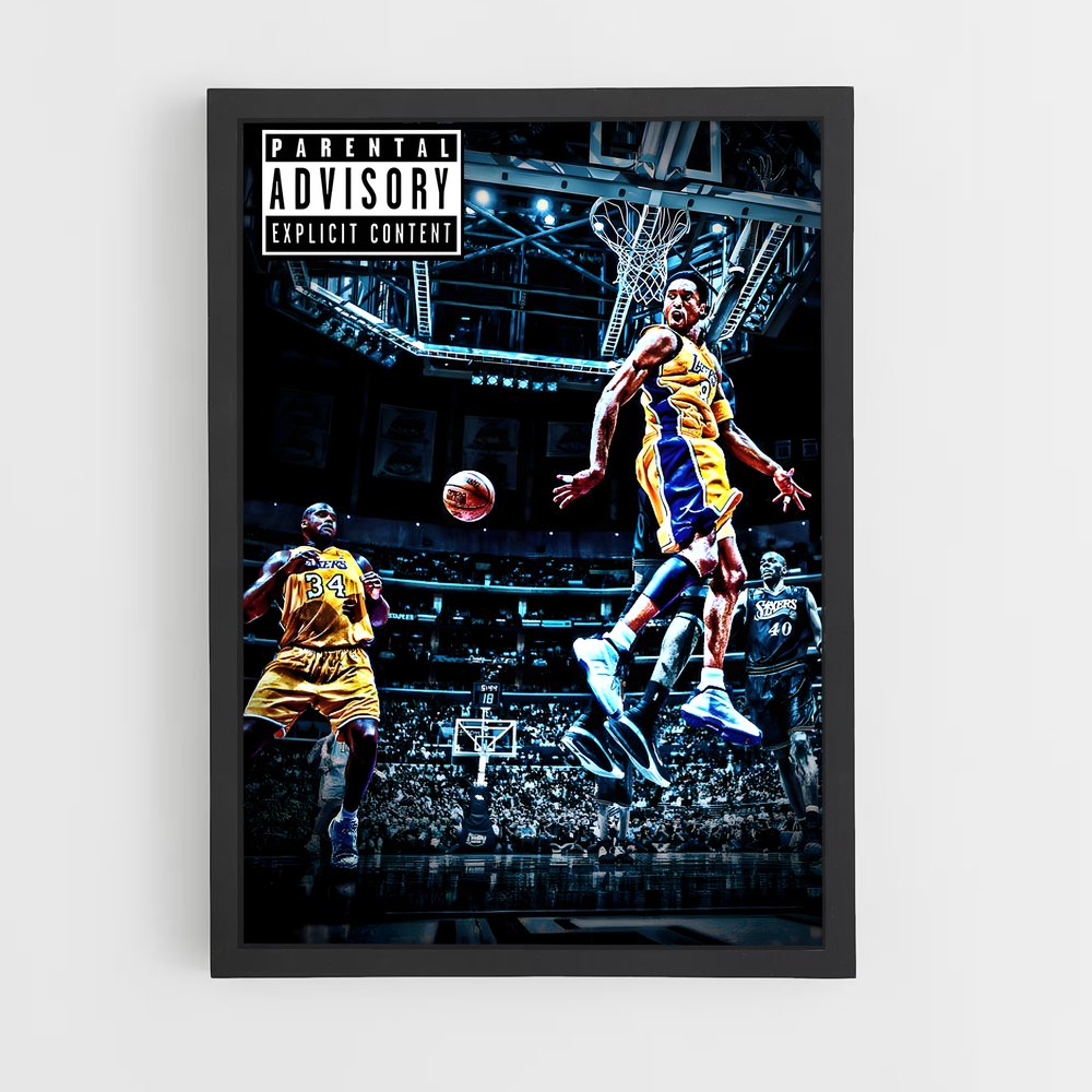 Poster Légende de la Mamba – affiche Basketball (vue 2)