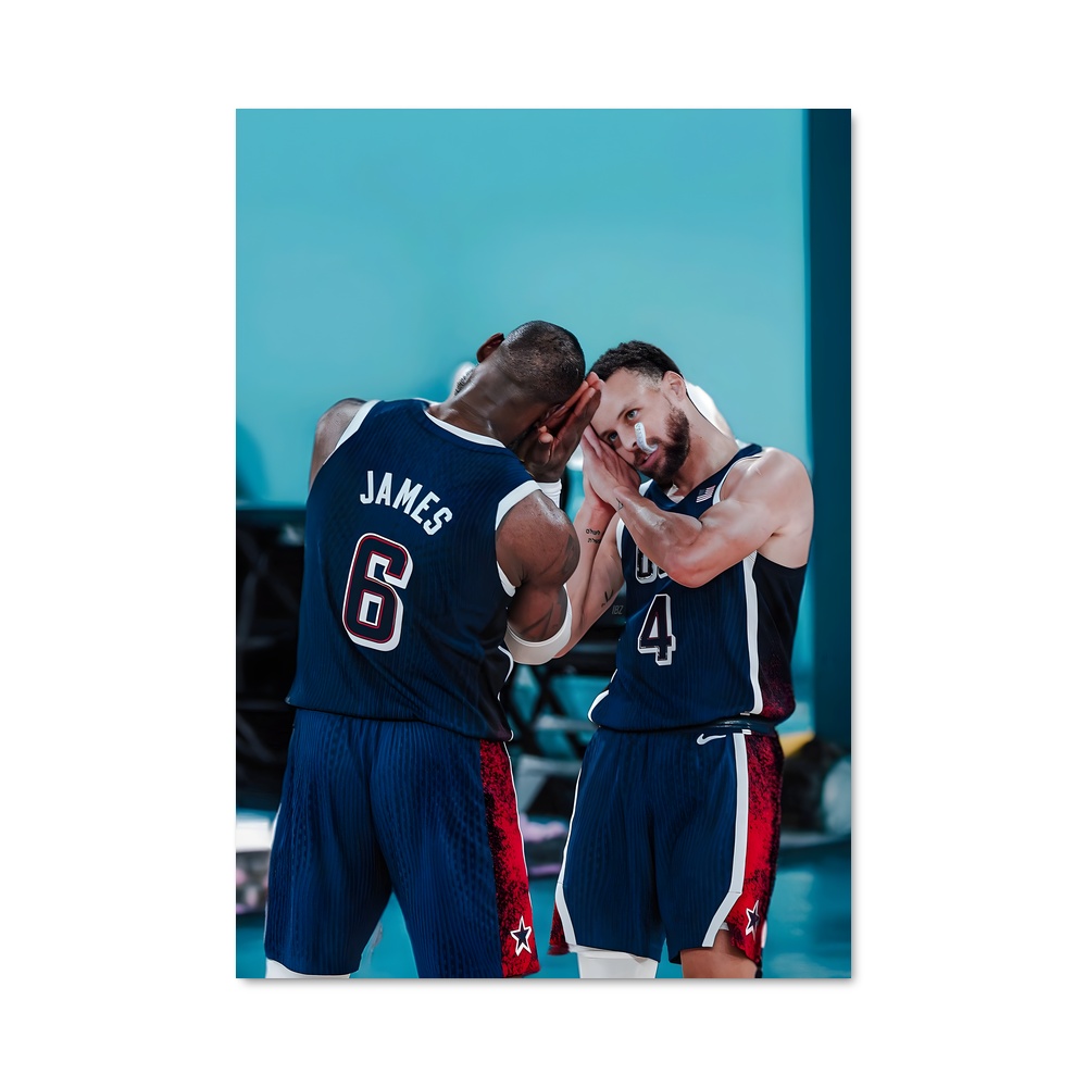 Poster Duel sur le Parquet – affiche Basketball