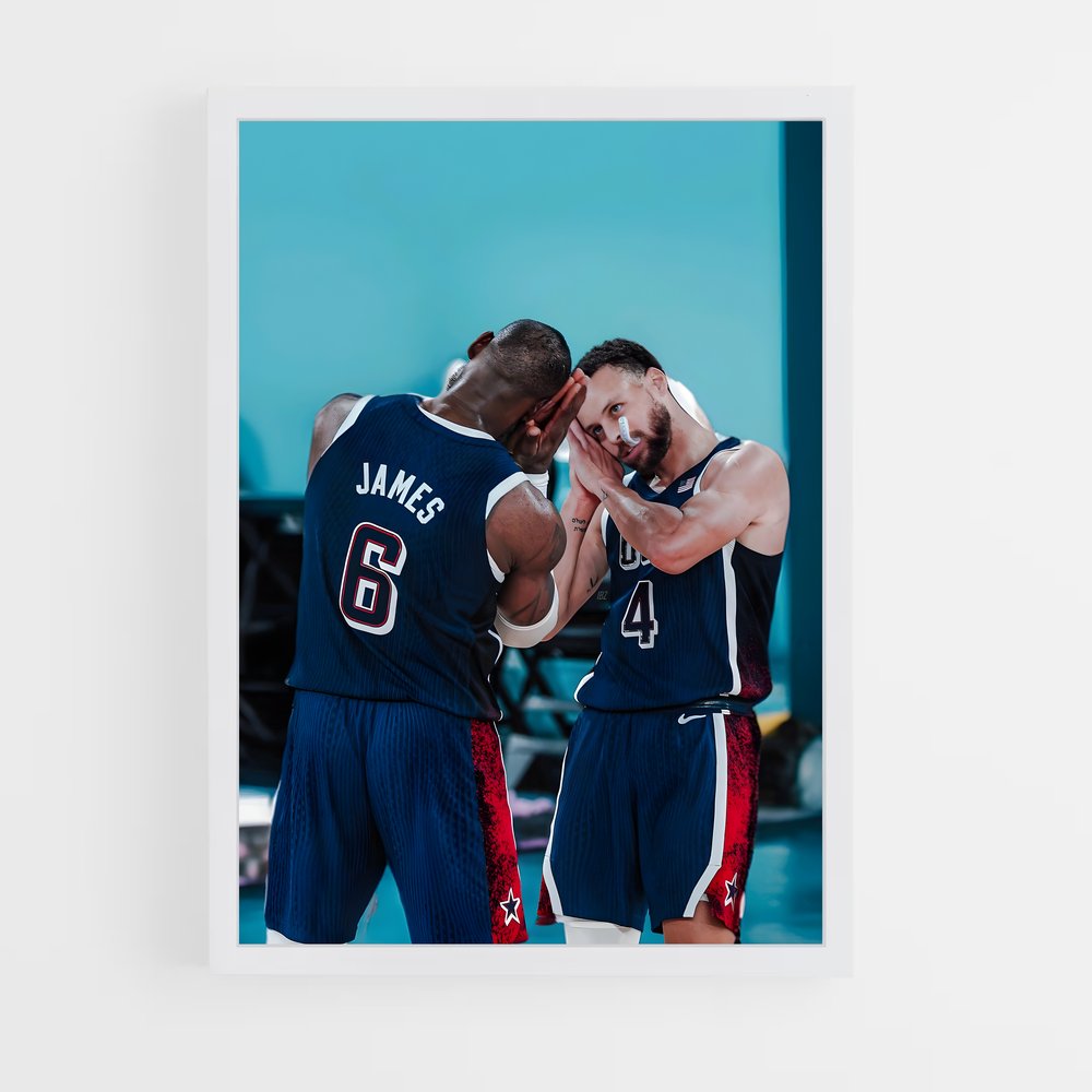 Poster Duel sur le Parquet – affiche Basketball (vue 3)