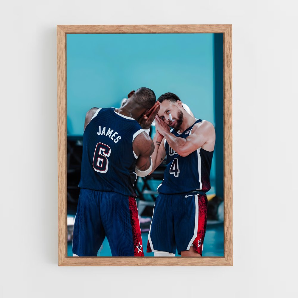 Poster Duel sur le Parquet – affiche Basketball (vue 4)