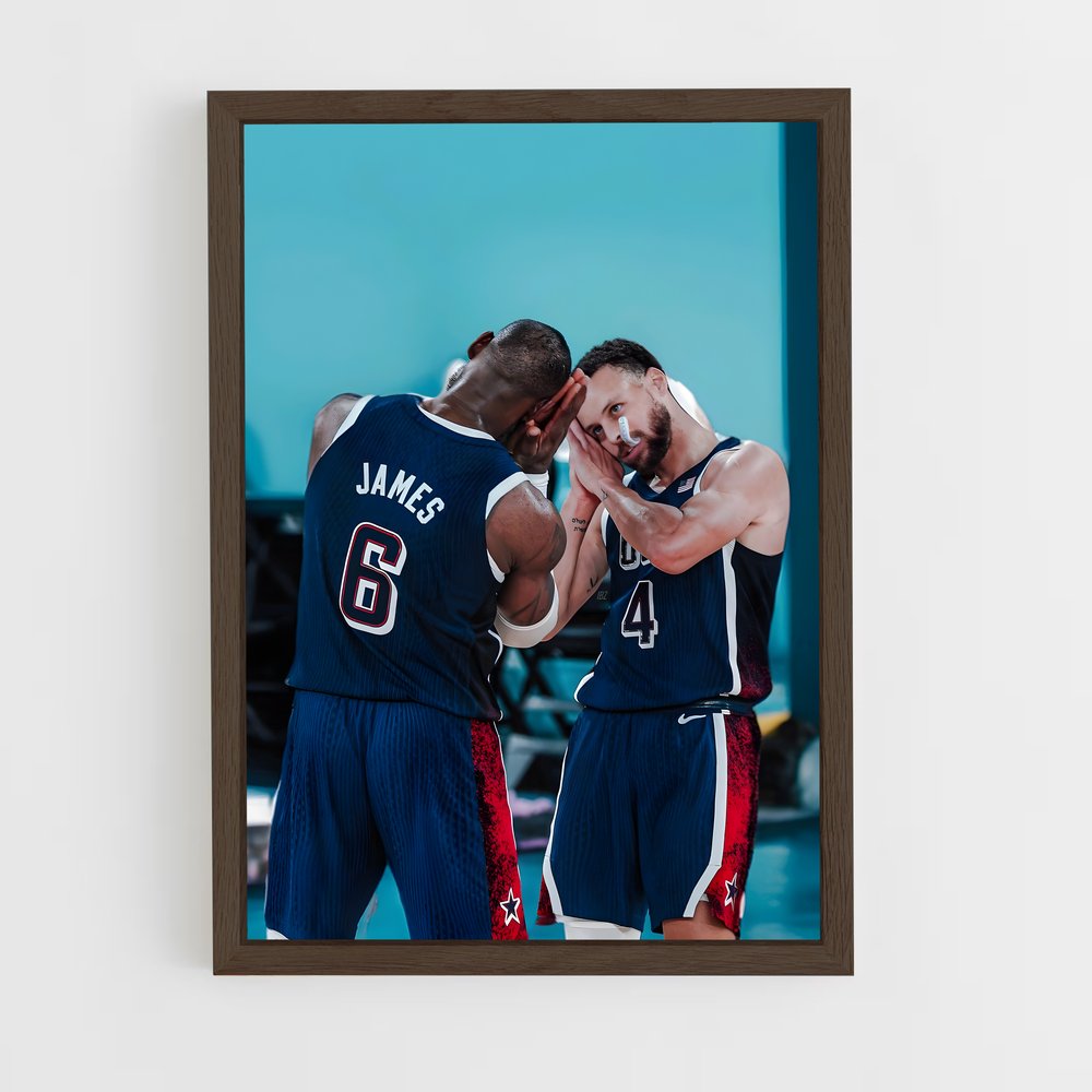 Poster Duel sur le Parquet – affiche Basketball (vue 5)