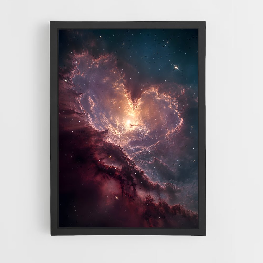 Poster Éclat Astral – affiche Nébuleuses (vue 2)