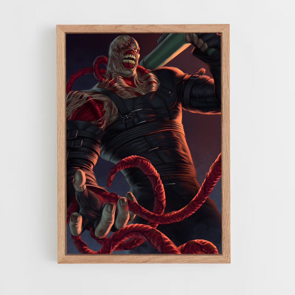 Poster Nemesis Enigme – affiche Resident Evil (vue 4)