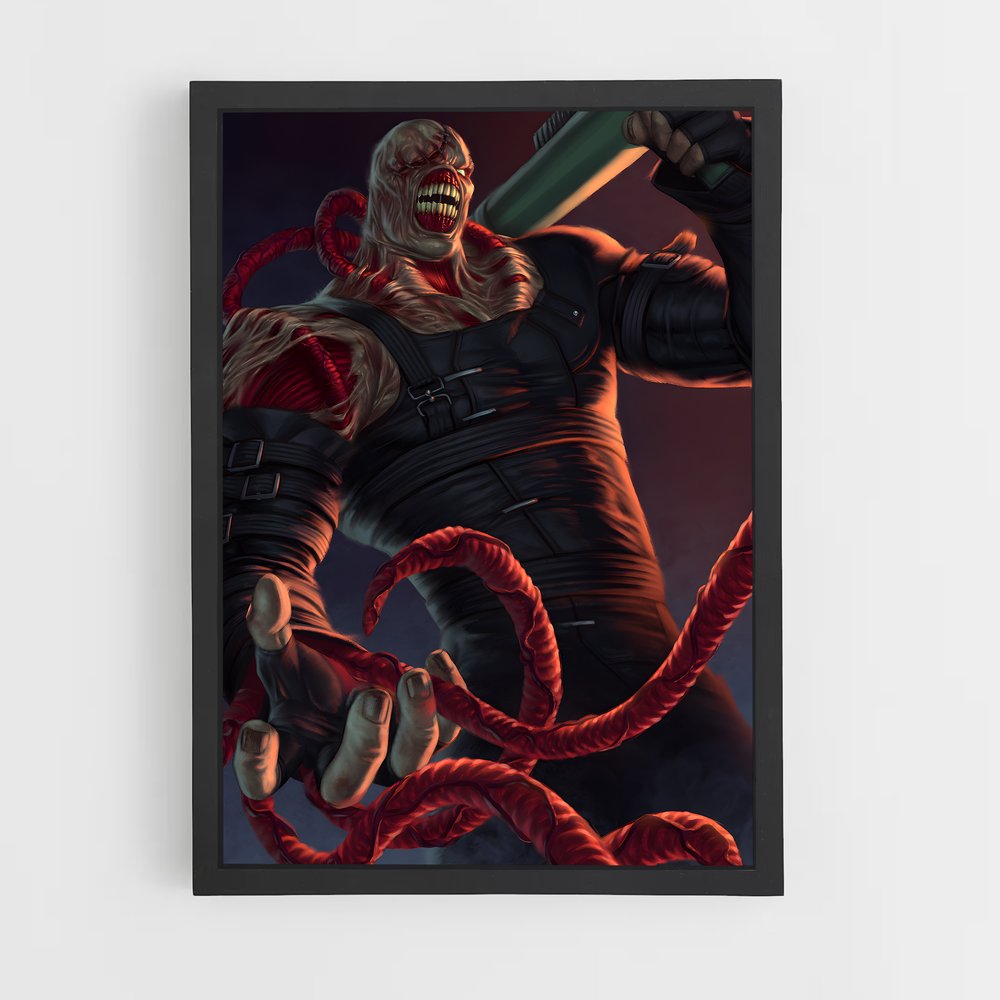 Poster Nemesis Enigme – affiche Resident Evil (vue 2)