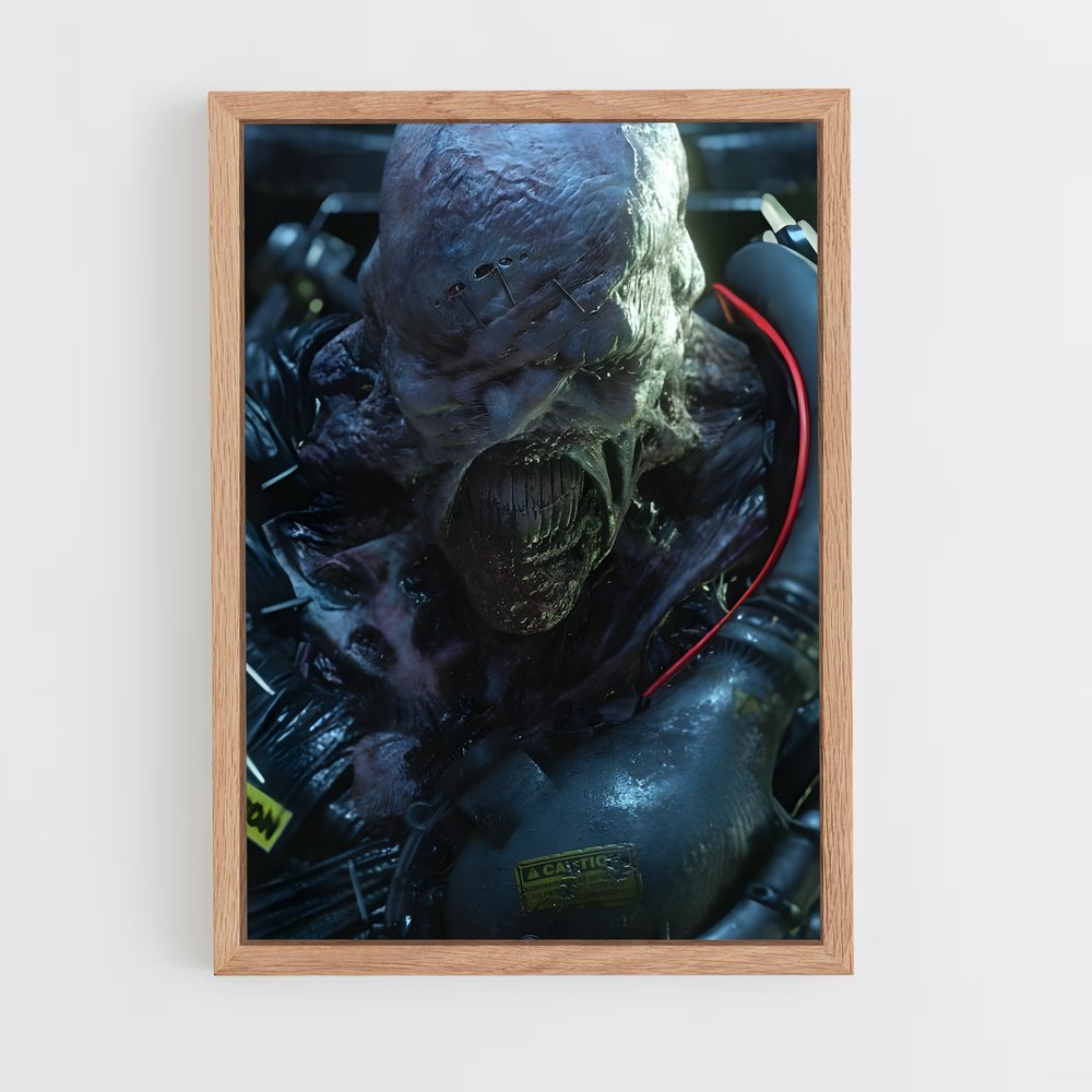 Poster Zombie's Gaze – affiche Resident Evil (vue 4)