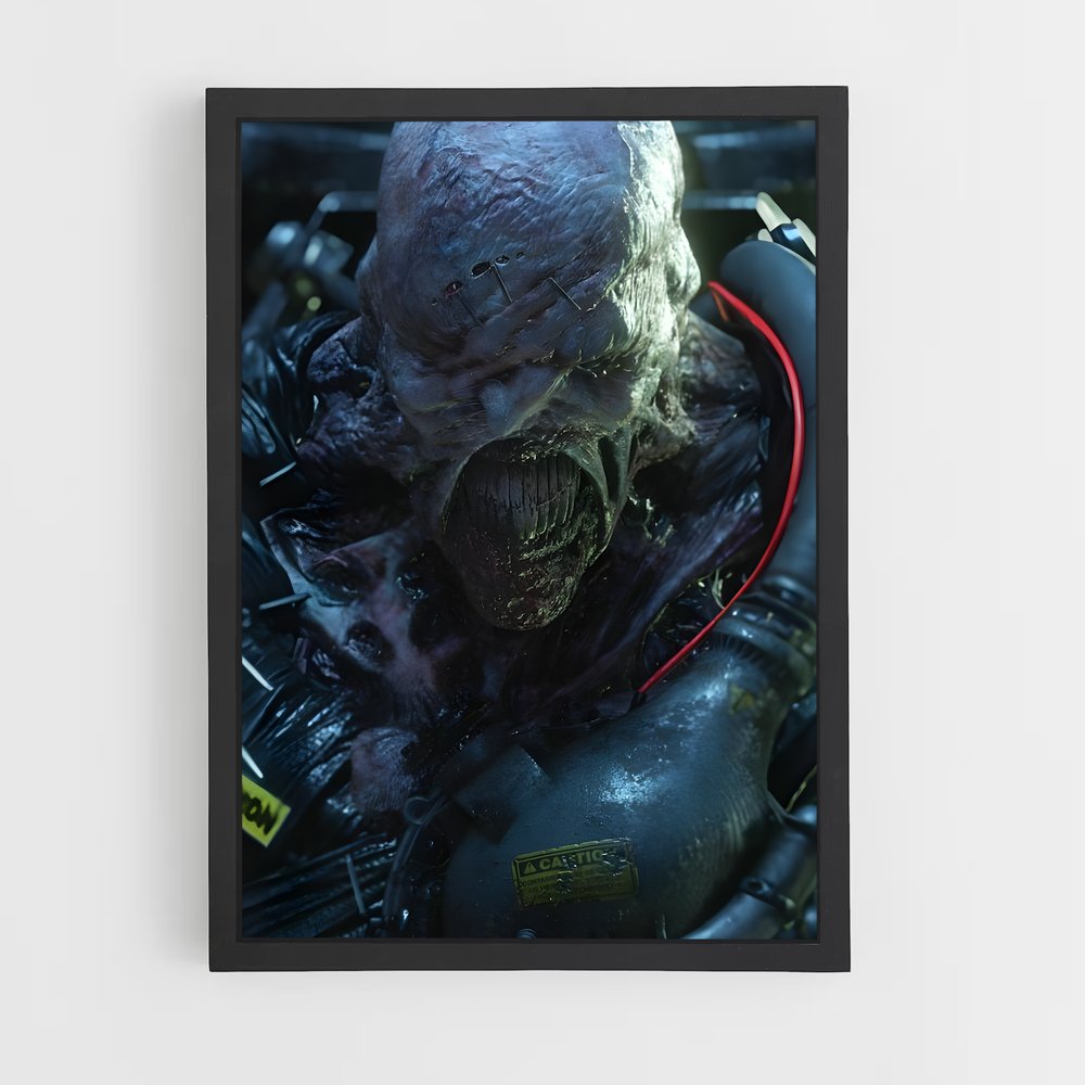 Poster Zombie's Gaze – affiche Resident Evil (vue 2)