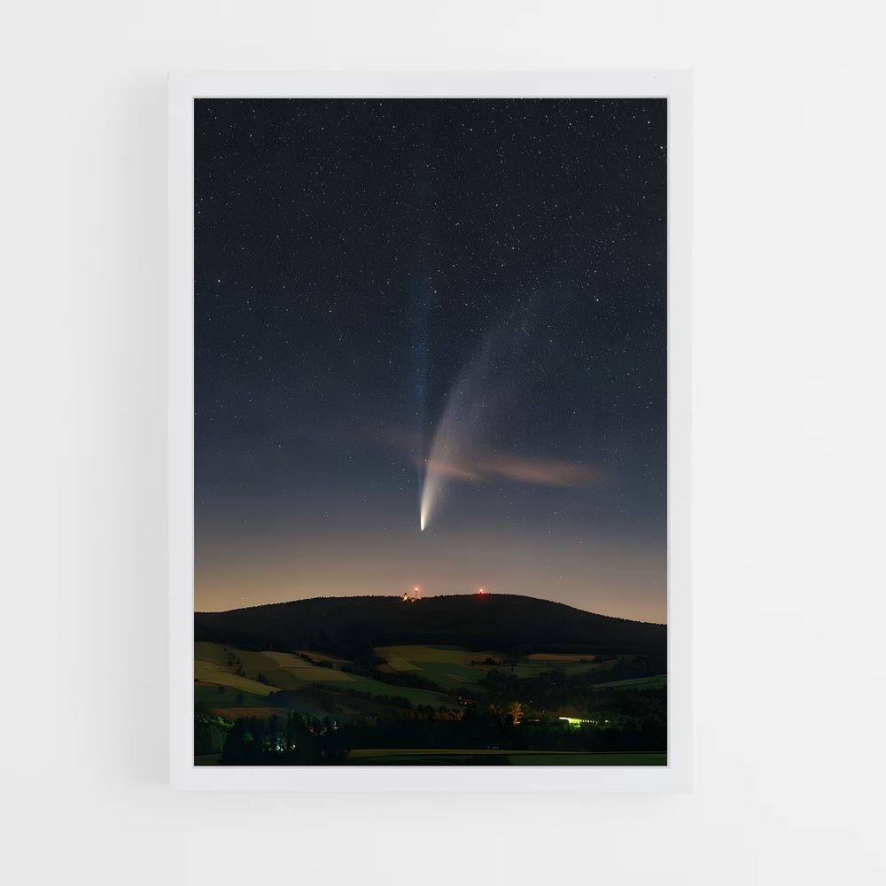 Poster Comète des Collines – affiche Univers (vue 3)