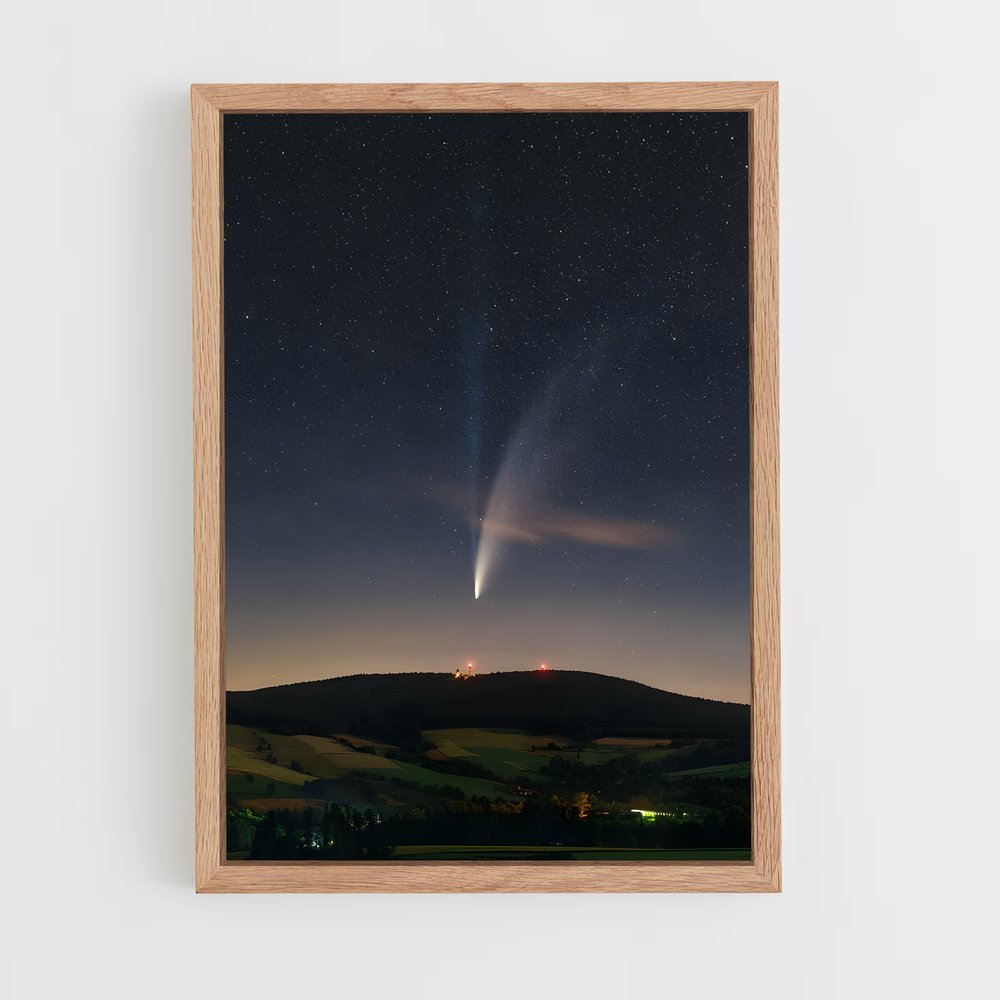 Poster Comète des Collines – affiche Univers (vue 4)