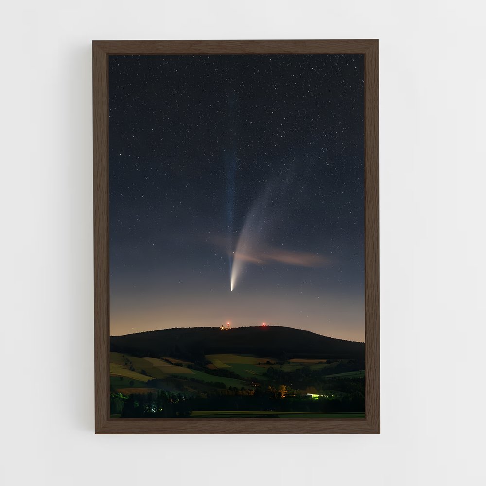 Poster Comète des Collines – affiche Univers (vue 5)