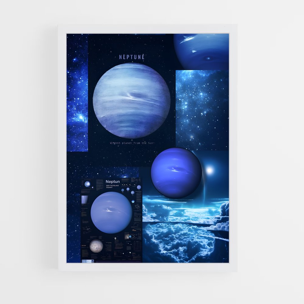 Poster Au Cœur des Étoiles – affiche Système solaire (vue 3)