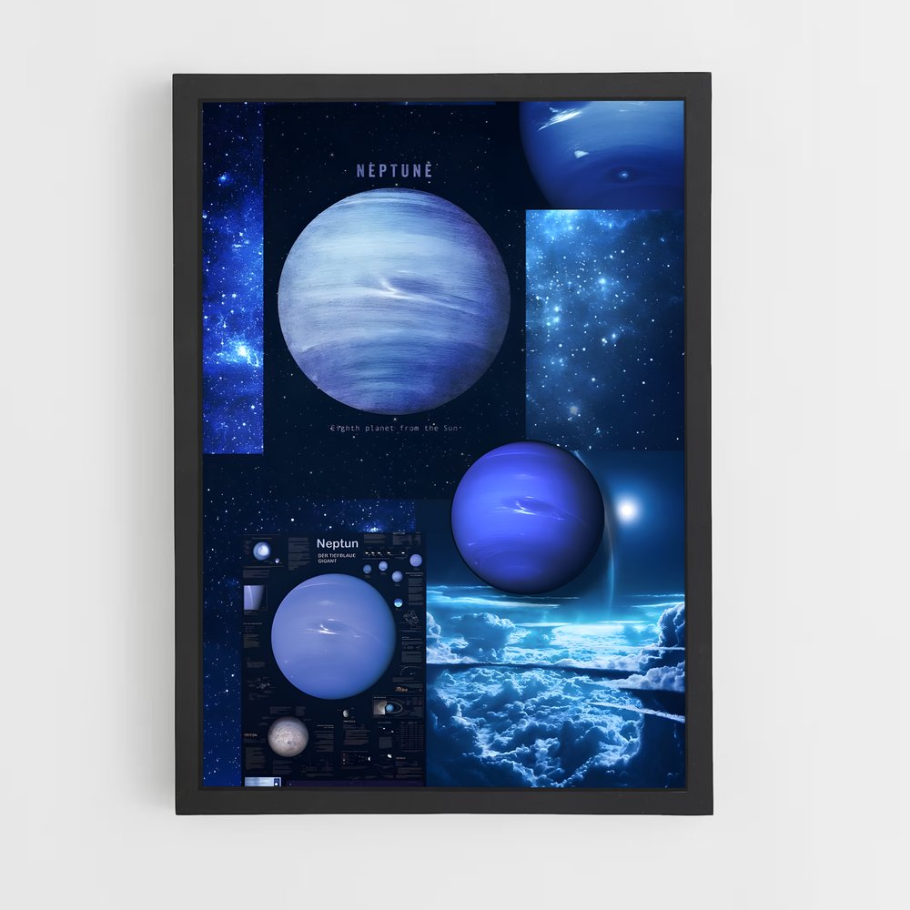 Poster Au Cœur des Étoiles – affiche Système solaire (vue 2)