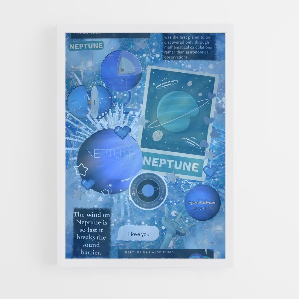 Poster Univers Céleste – affiche Système solaire (vue 3)