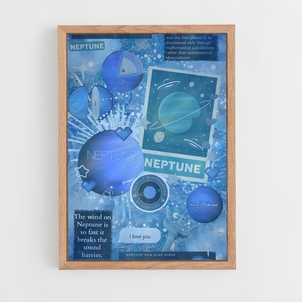 Poster Univers Céleste – affiche Système solaire (vue 4)
