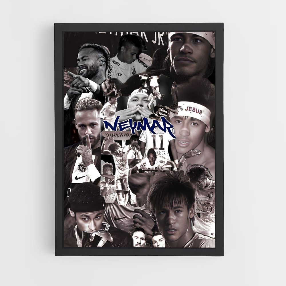 Poster Neymar: Visages de Légende (vue 2)