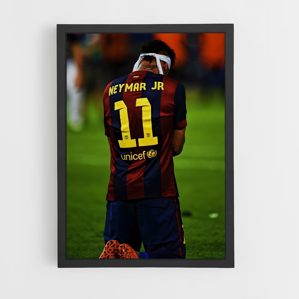 Poster Neymar réflexion (vue 2)