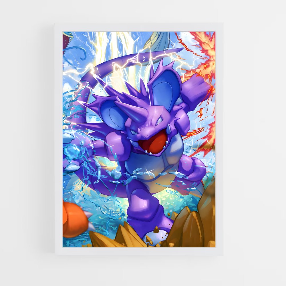 Poster Nidoking: Le Roi des Terres – affiche Pokemon (vue 3)