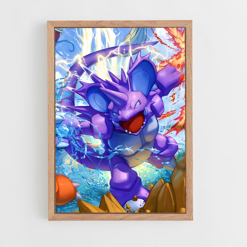 Poster Nidoking: Le Roi des Terres – affiche Pokemon (vue 4)