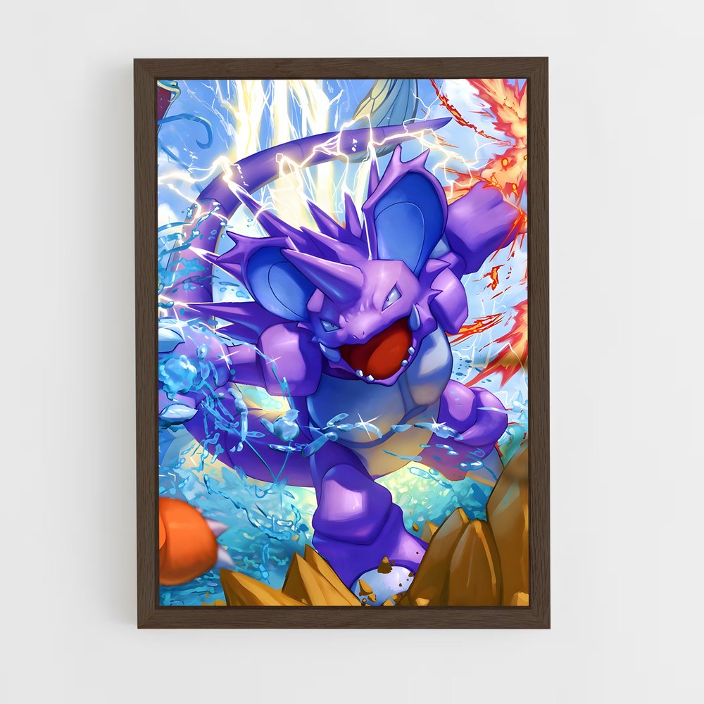 Poster Nidoking: Le Roi des Terres – affiche Pokemon (vue 5)