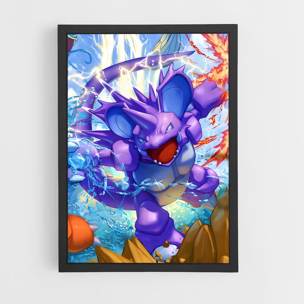 Poster Nidoking: Le Roi des Terres – affiche Pokemon (vue 2)
