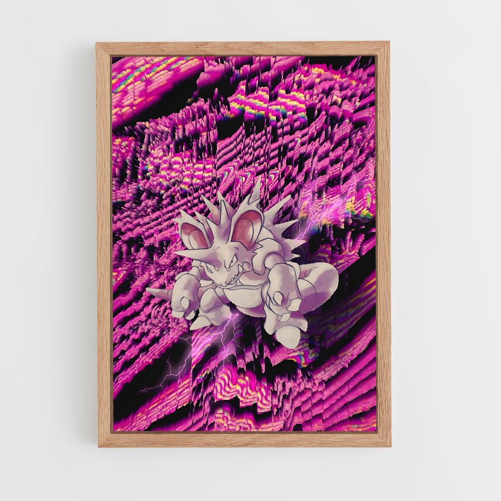 Poster Fleurs de Nido – affiche Pokemon (vue 4)