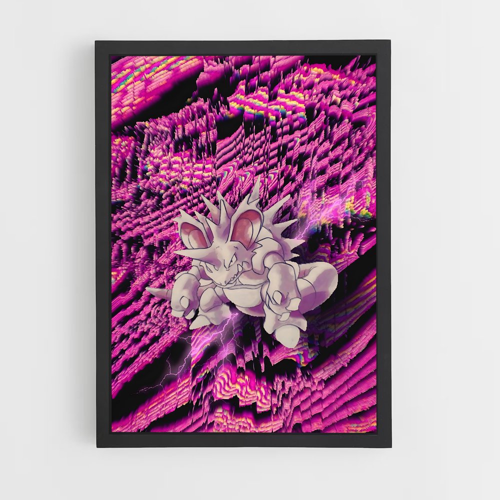 Poster Fleurs de Nido – affiche Pokemon (vue 2)