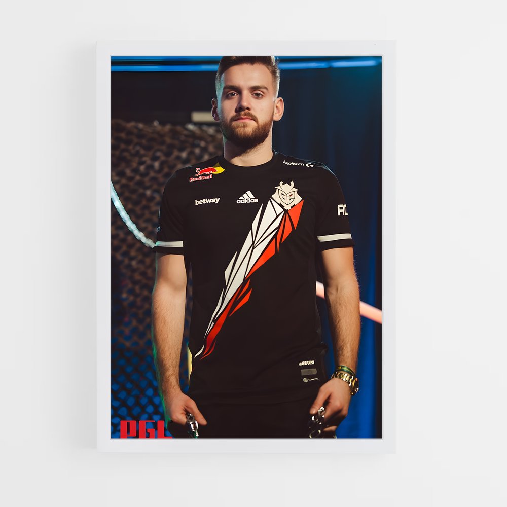 Poster Mystère Bleu – affiche Esports (vue 3)