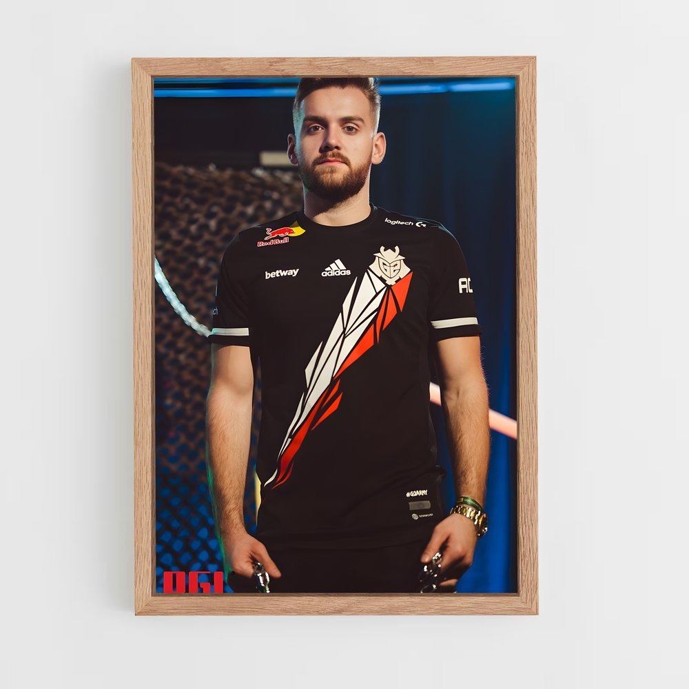 Poster Mystère Bleu – affiche Esports (vue 4)