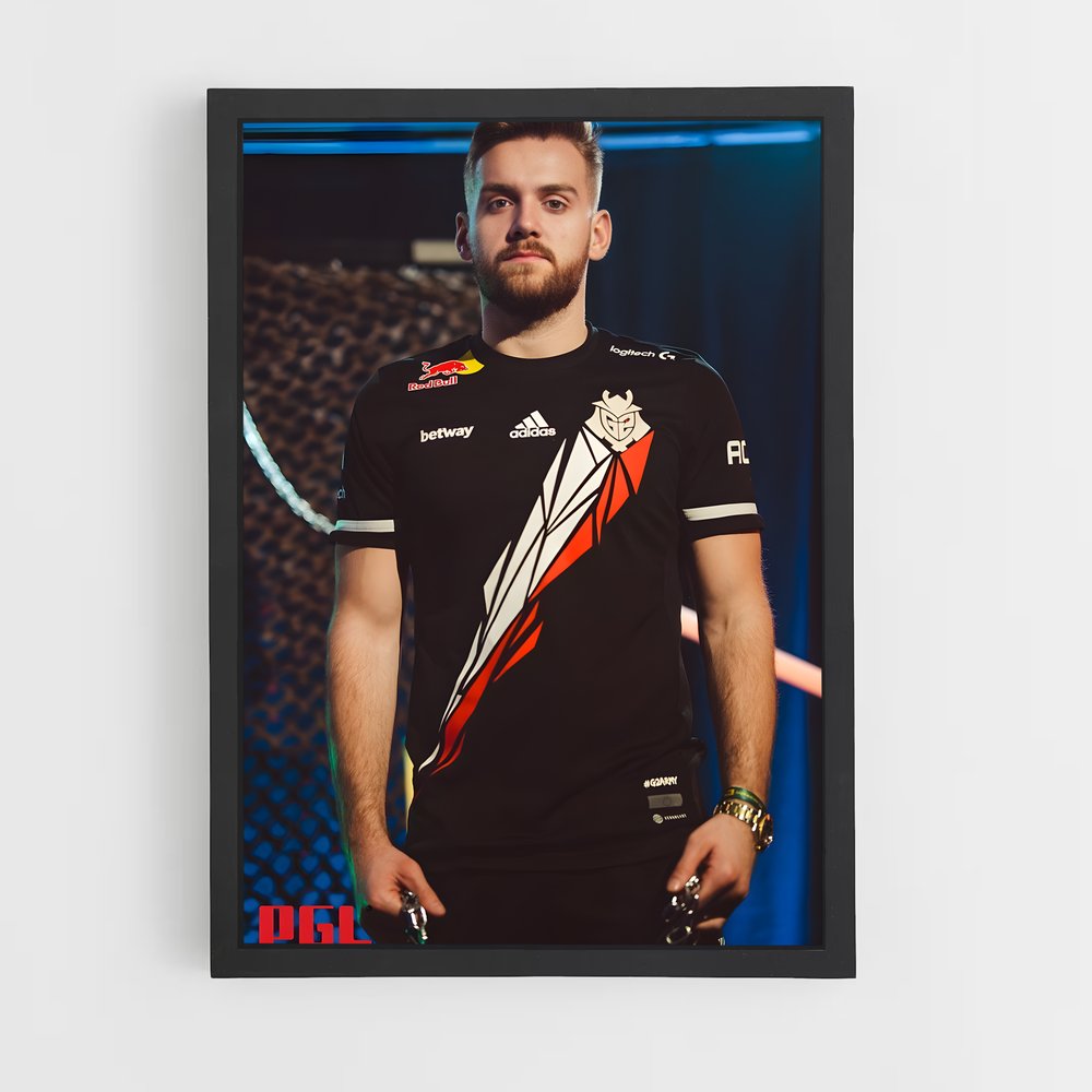 Poster Mystère Bleu – affiche Esports (vue 2)