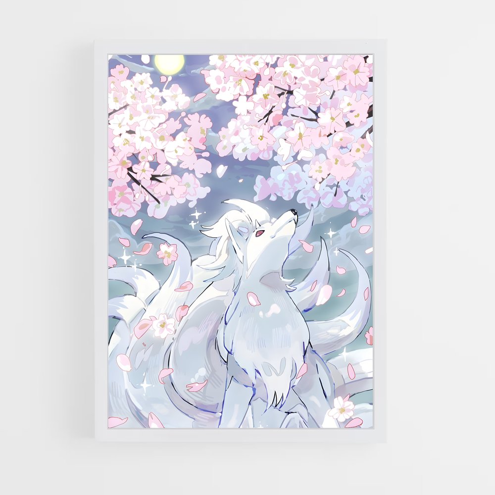 Poster Loup des Fleurs – affiche Pokemon (vue 3)