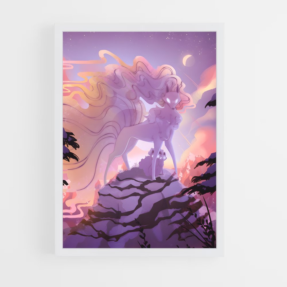 Poster Célestes Équins – affiche Pokemon (vue 3)